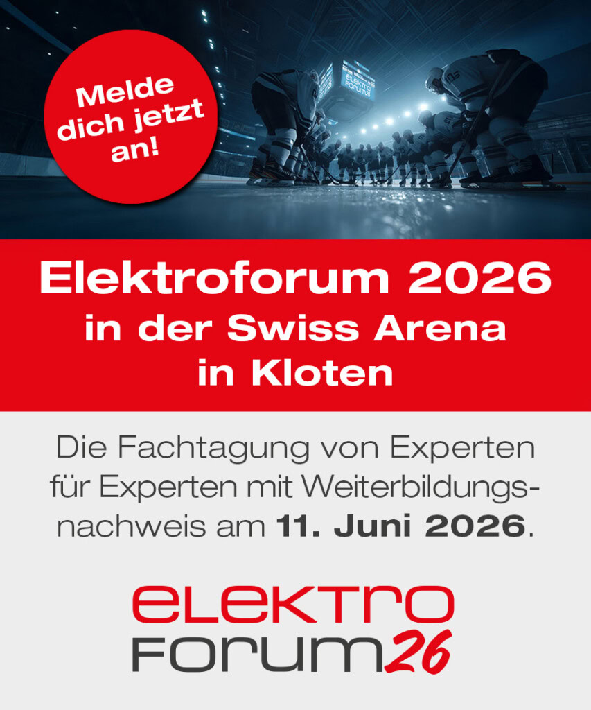 Elektroforum 2026 am 11. Juni in der Swiss Arena in Kloten